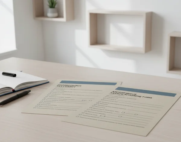 Notas de detección de ansiedad calmada