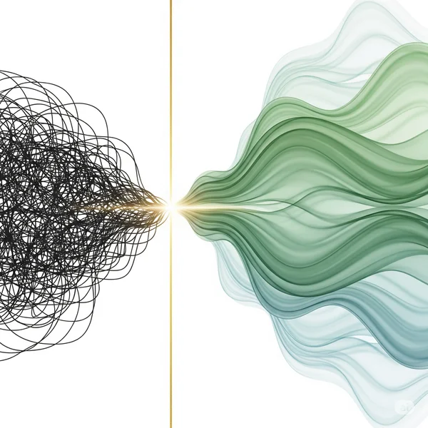 Arte conceptual de estrategias para la ansiedad que brindan calma y orden